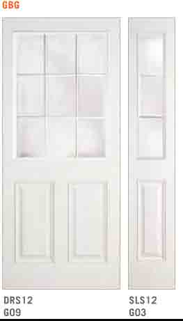 go9 door fiberglass 12 lite