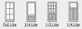 exterior door glass types