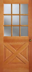 2035 fir crossbuck house door