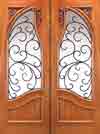 custom double pair wooden doors
