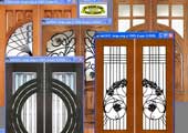 custom pair double doors houses