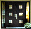 mid century front doors contemporary