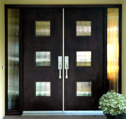 contemporary front doors after