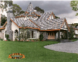 tudor home with true divided lites