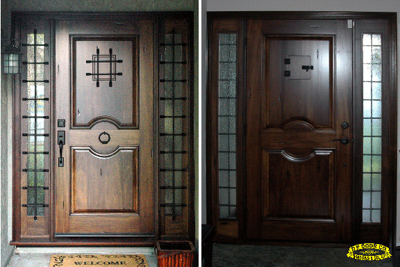 rustic doors with sidelights front entry